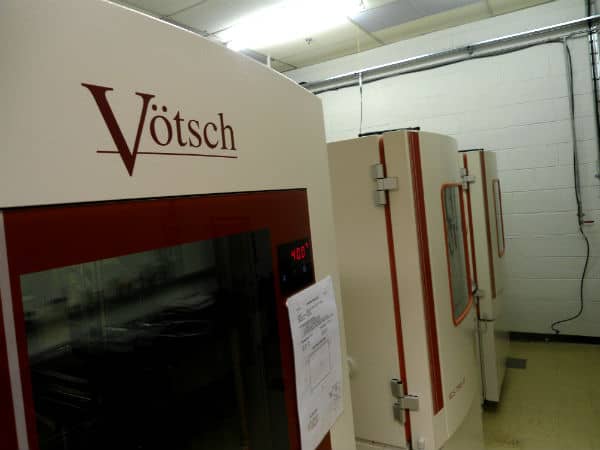 Votsch (now Weiss) chambers in a testing house