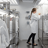 Researcher using a Weiss Technik walk-in-climate-rooms-for-plants-insects